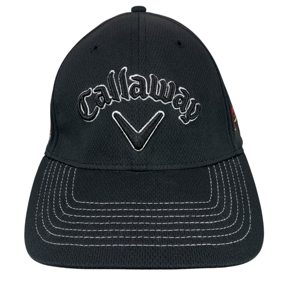 Callaway Diablo Edge Black Fitted Golf Hat FlexFit‎ Cap